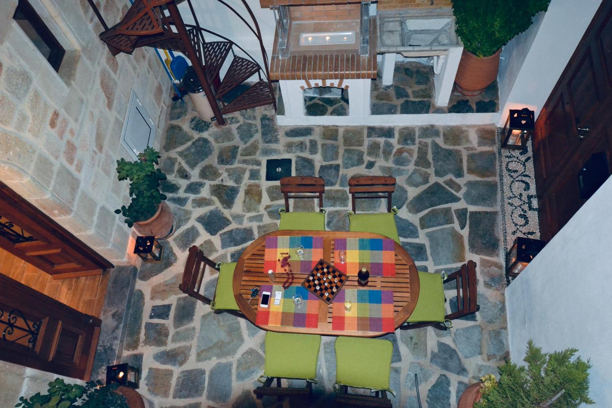 Villa Patitiri Traditional House With Hot Tub Archangelos  Luaran gambar