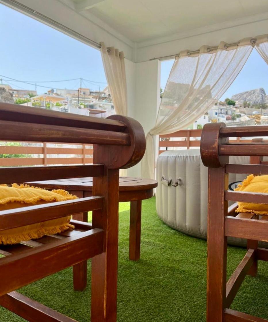 Villa Patitiri Traditional House With Hot Tub Archangelos  Luaran gambar